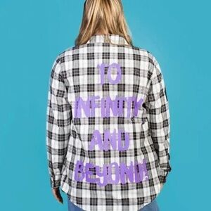 Disney Buzz Lightyear Flannel Shirt by Cakeworthy from Toy Story 4 - Size Medium